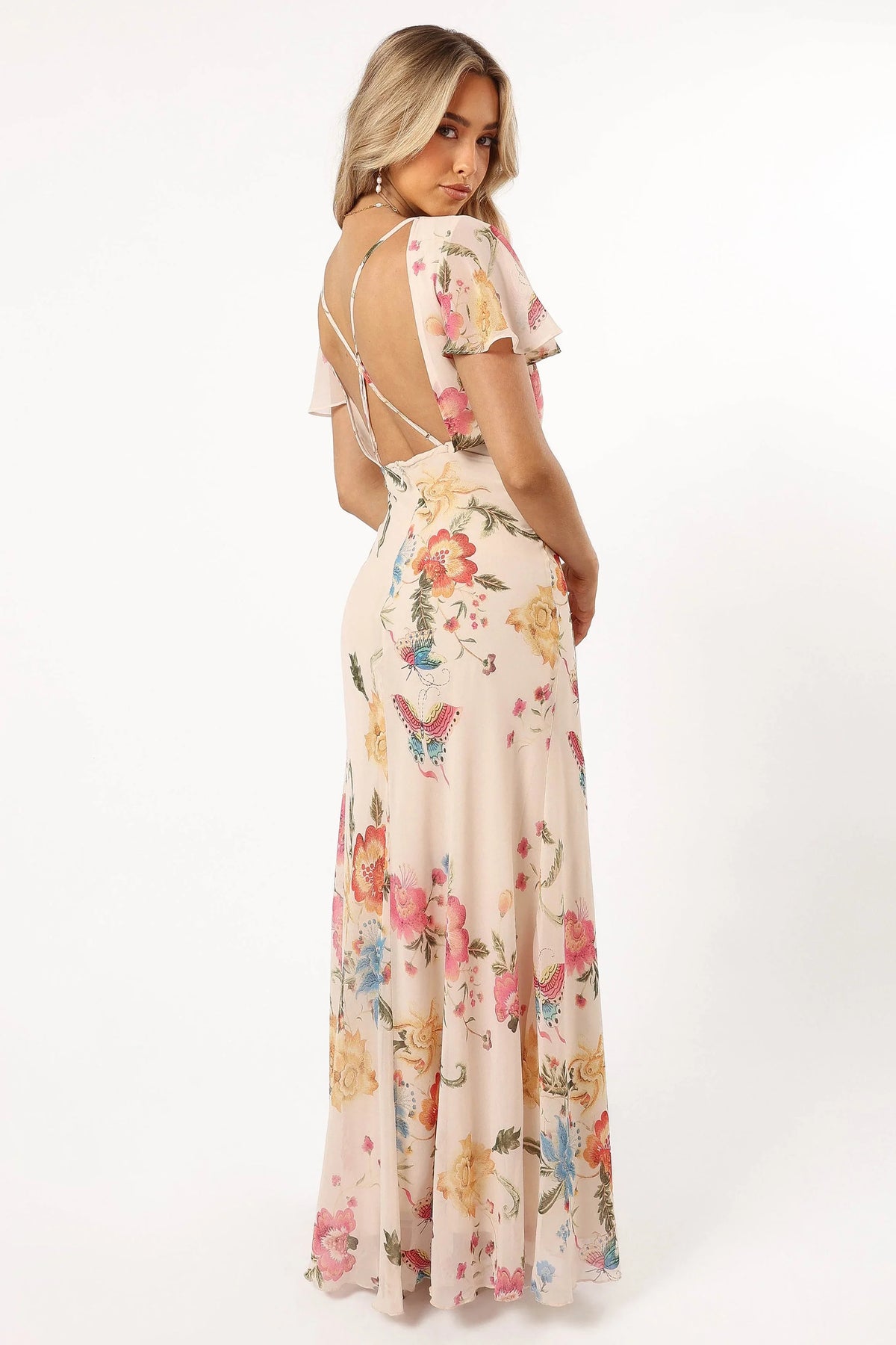 Viola Maxi Dress Sand Pink