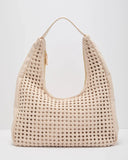 Zarae Woven Vegan Leather Tote Bag