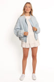 Keah Quilted Jacket Blue