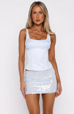Platform Queen Bustier Ice Blue