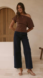Jara Top Brown