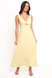Archer Midi Dress Butter Yellow