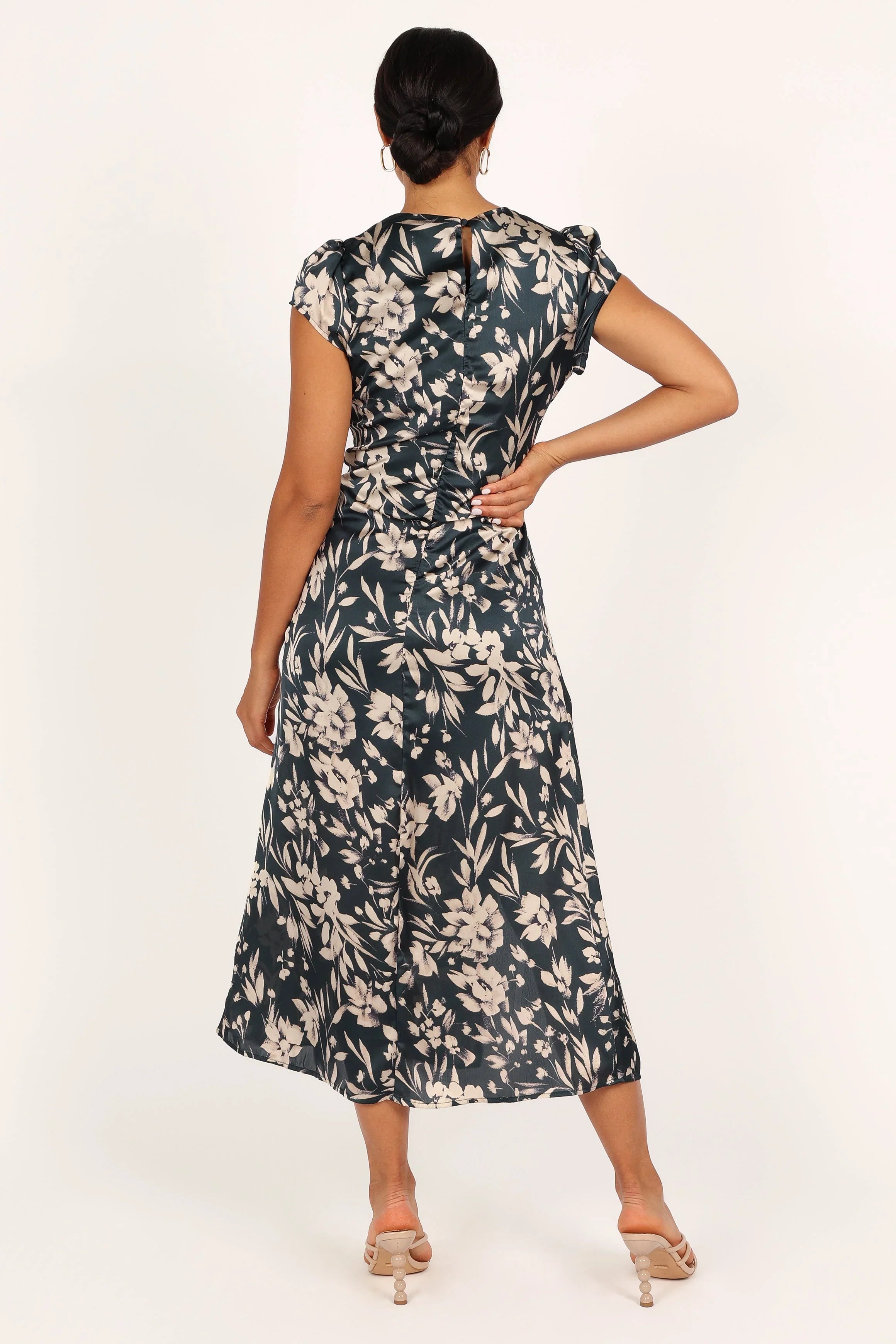 Lisbeth Midi Dress Green Floral