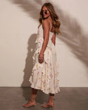 Lenia Ruffled Floral Tunic Top