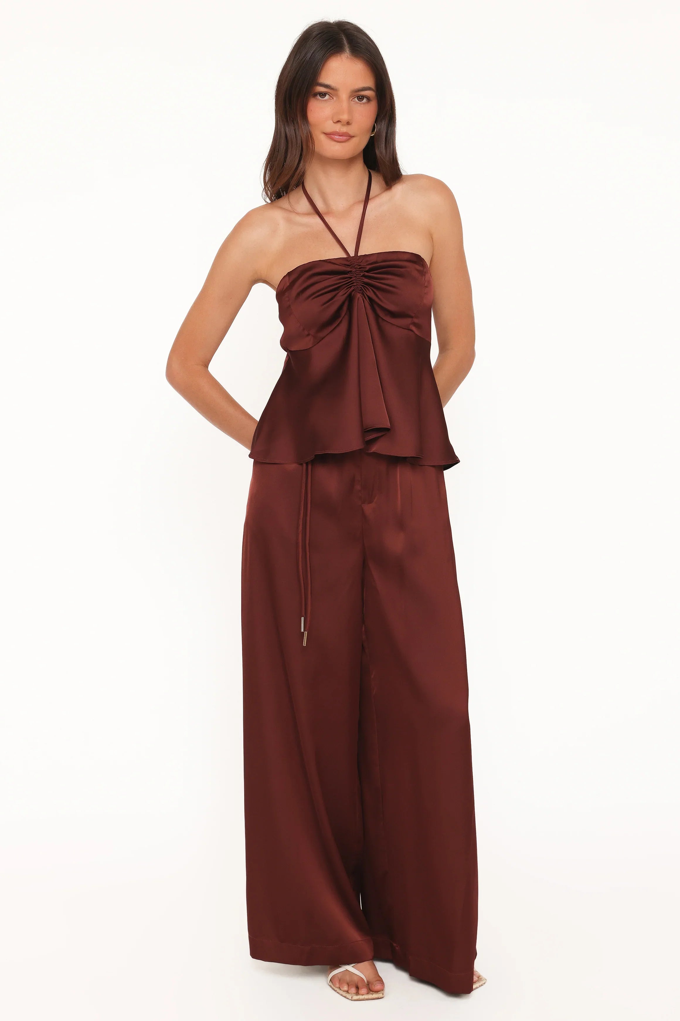 Vita Halter Top Brown