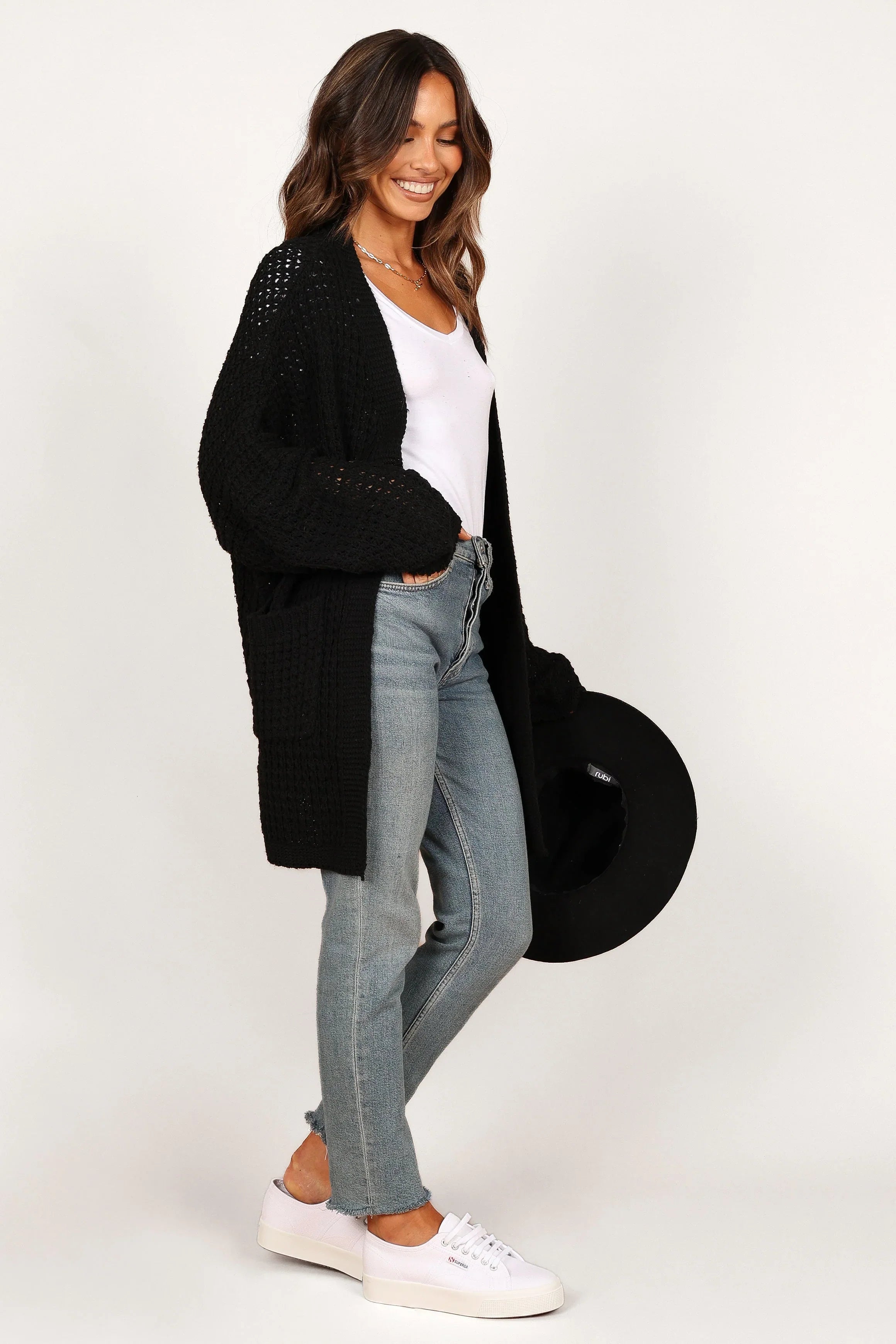 Leyonie Cardigan Black