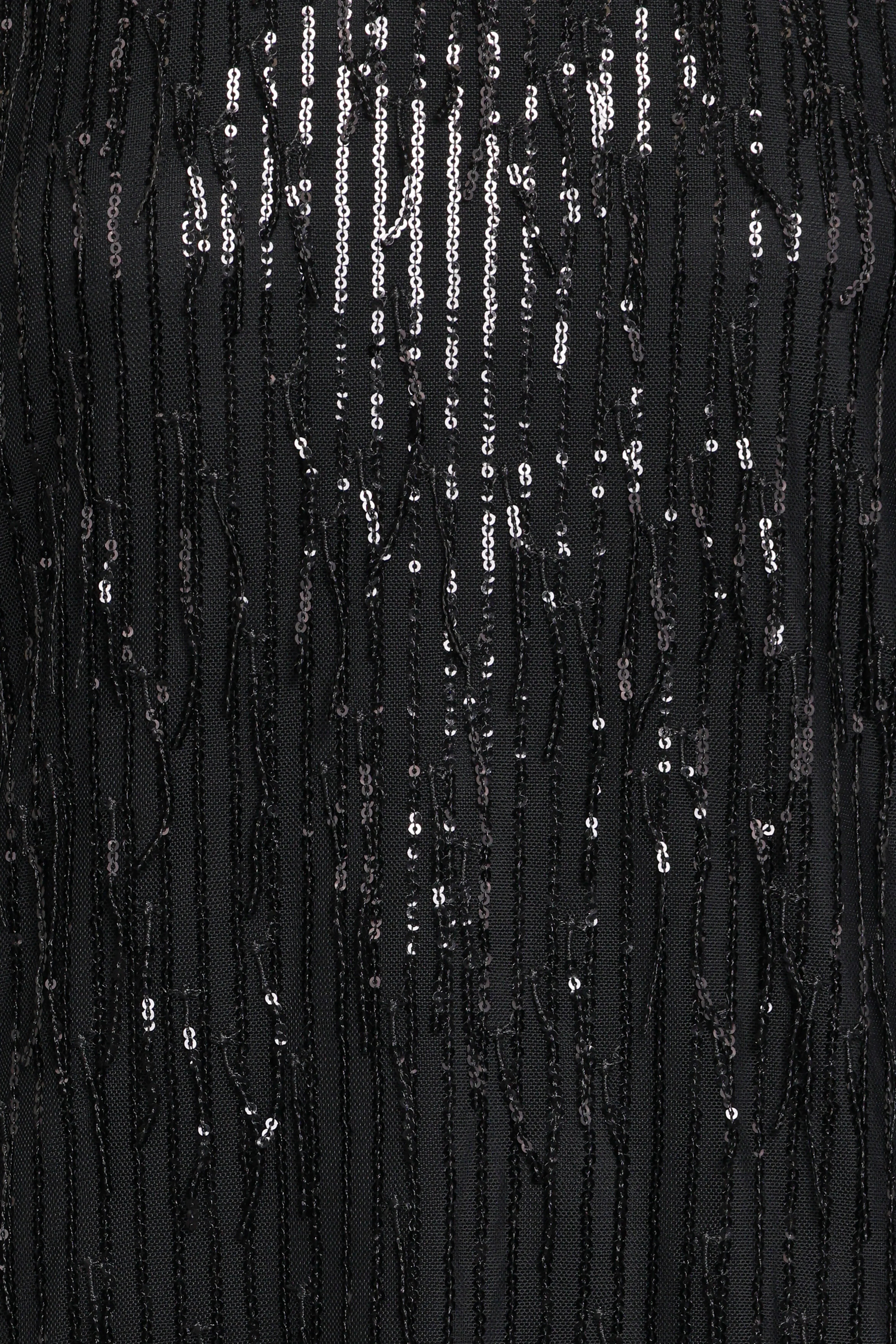 Serena Sequin Mini Dress Black