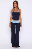 Glow Game Flare Pants Navy