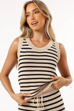 Cherie Knit Top Sand Black