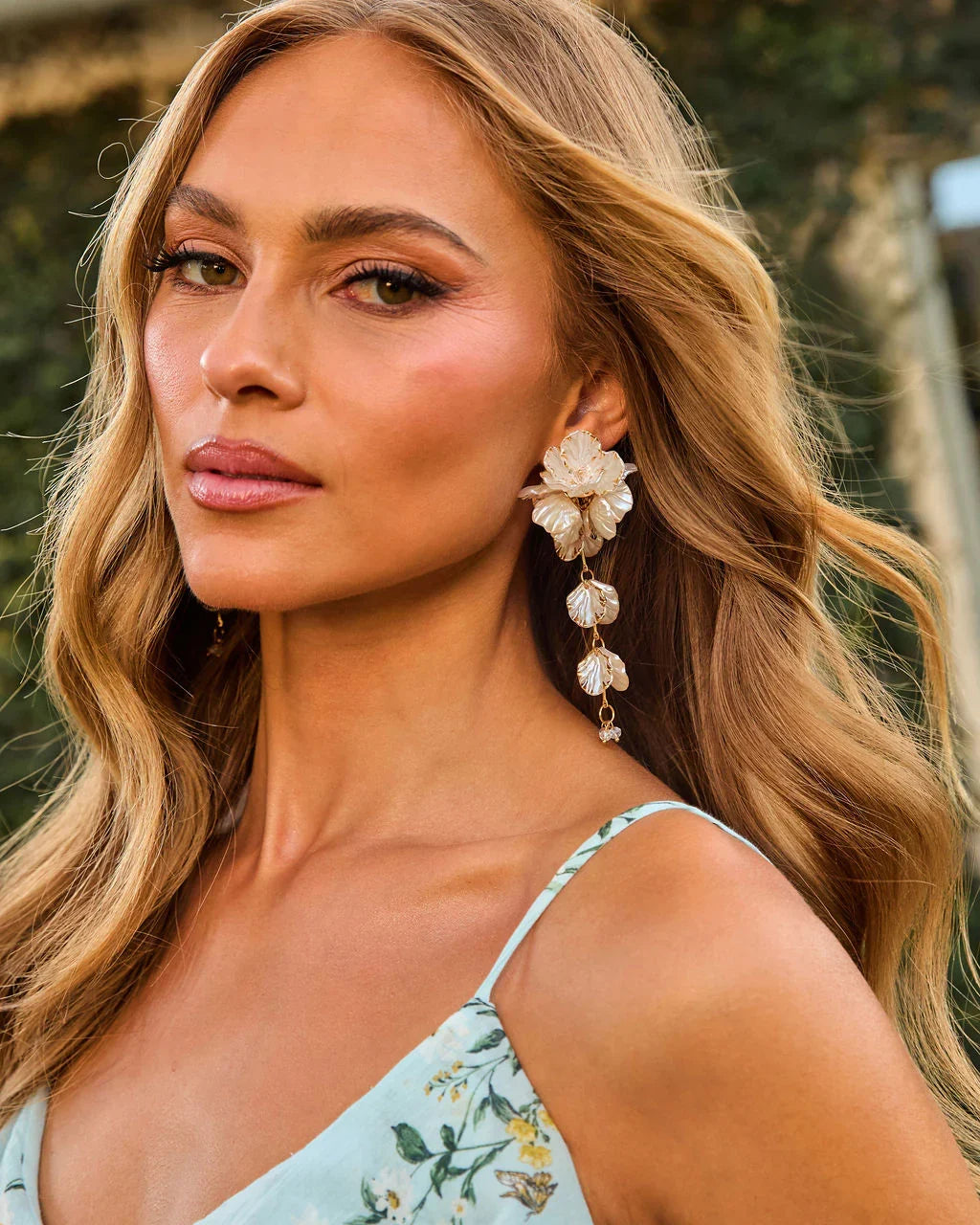 Imeina Drop Floral Earrings