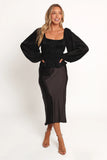 Ceppia Plisse Top Black