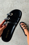 Ariela Sandals Black Croc