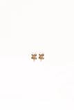 Trina Flower Earrings Gold Pearl