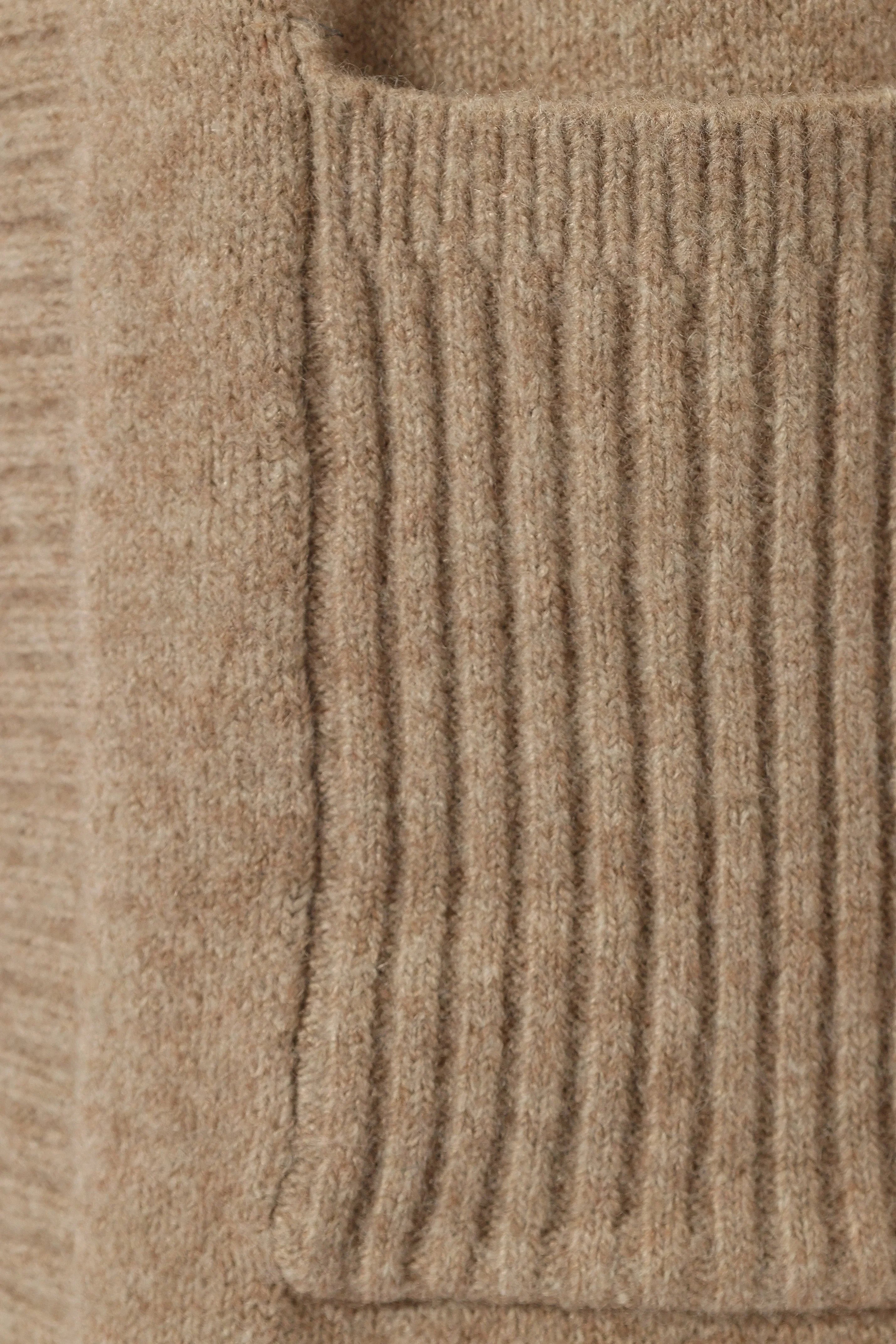 Nicolette Open Front Long Cardigan Latte