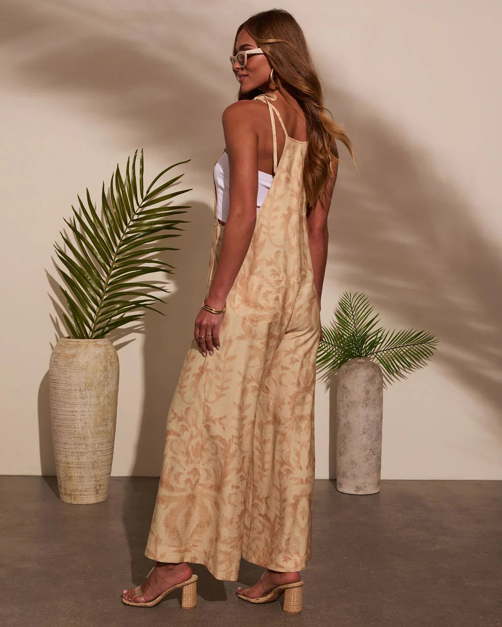 Sweet Wanderer Relaxed Abstract Jumpsuit