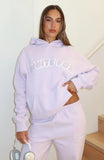 Vol 1 Front Graphic Oversized Hoodie Lilac