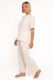 Granger Knit Pant Set Cream