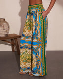 Coastal Dreamer Novelty Wide Leg Pants