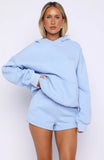 Bridal Party Oversized Hoodie Light Blue