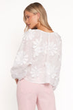 Leire Embroidered Blouse White