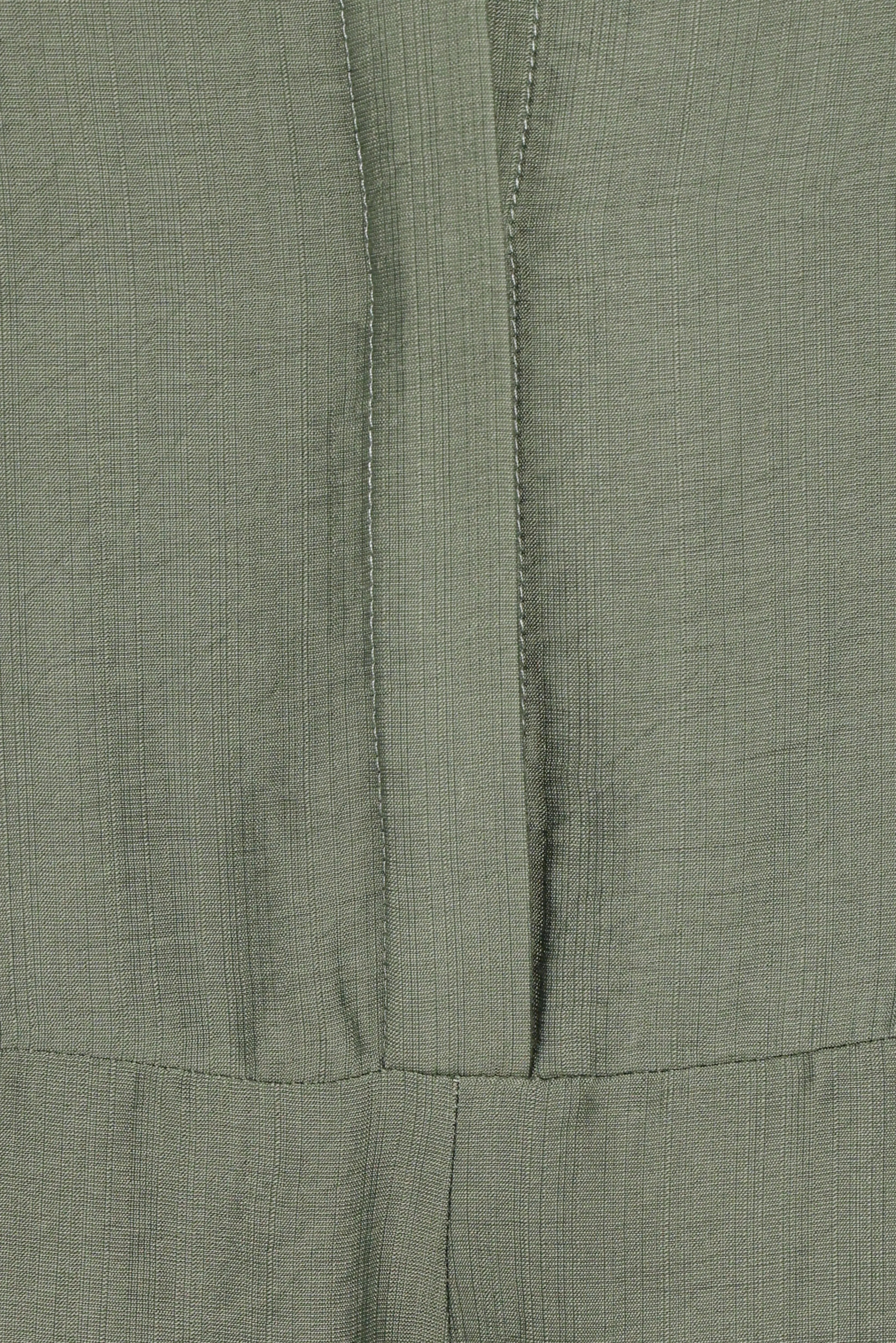 Kiya Drop Waist Romper Palm Green