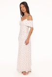 Mayven Maxi Dress White Ditsy
