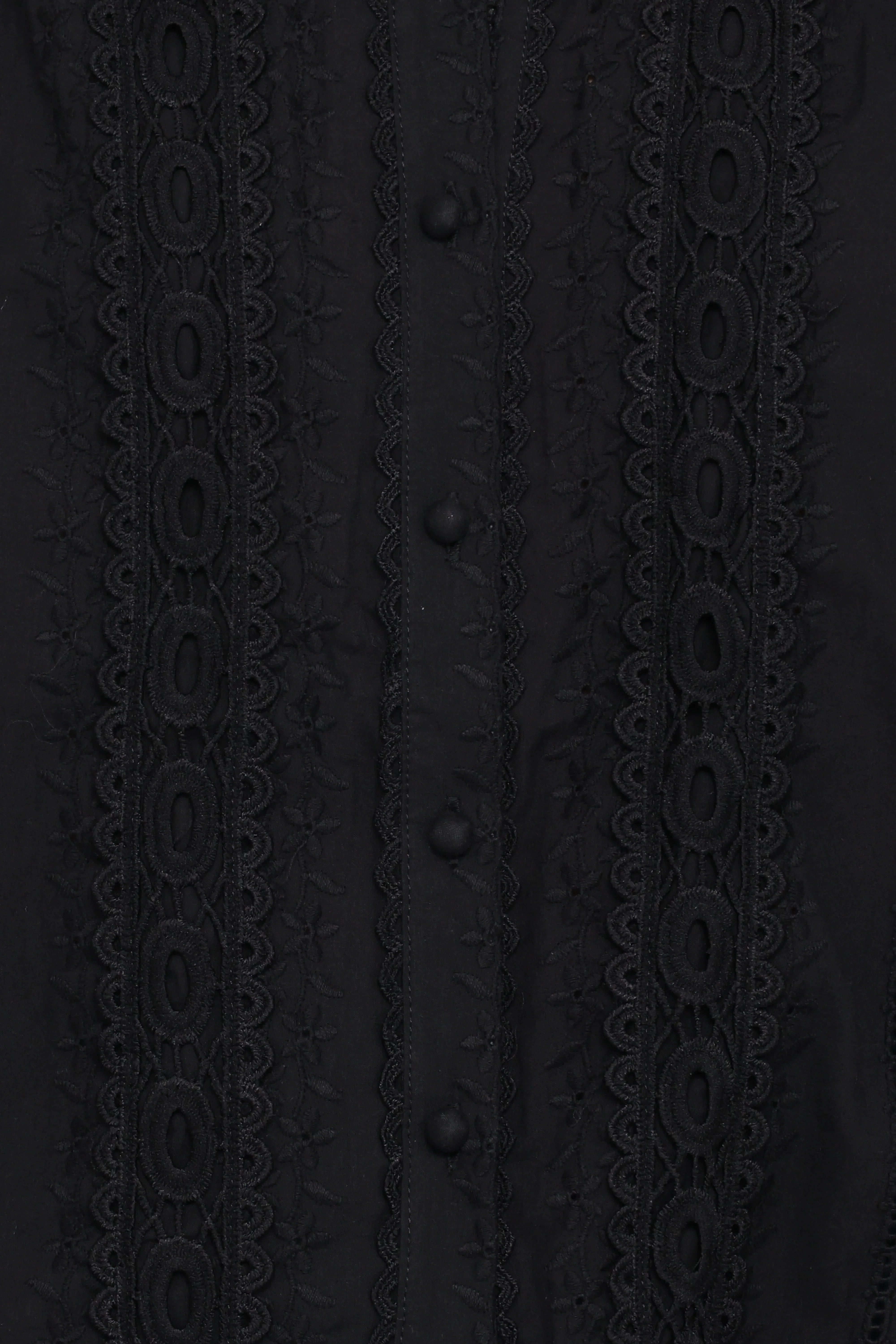 Catania Lace Inset Top Black