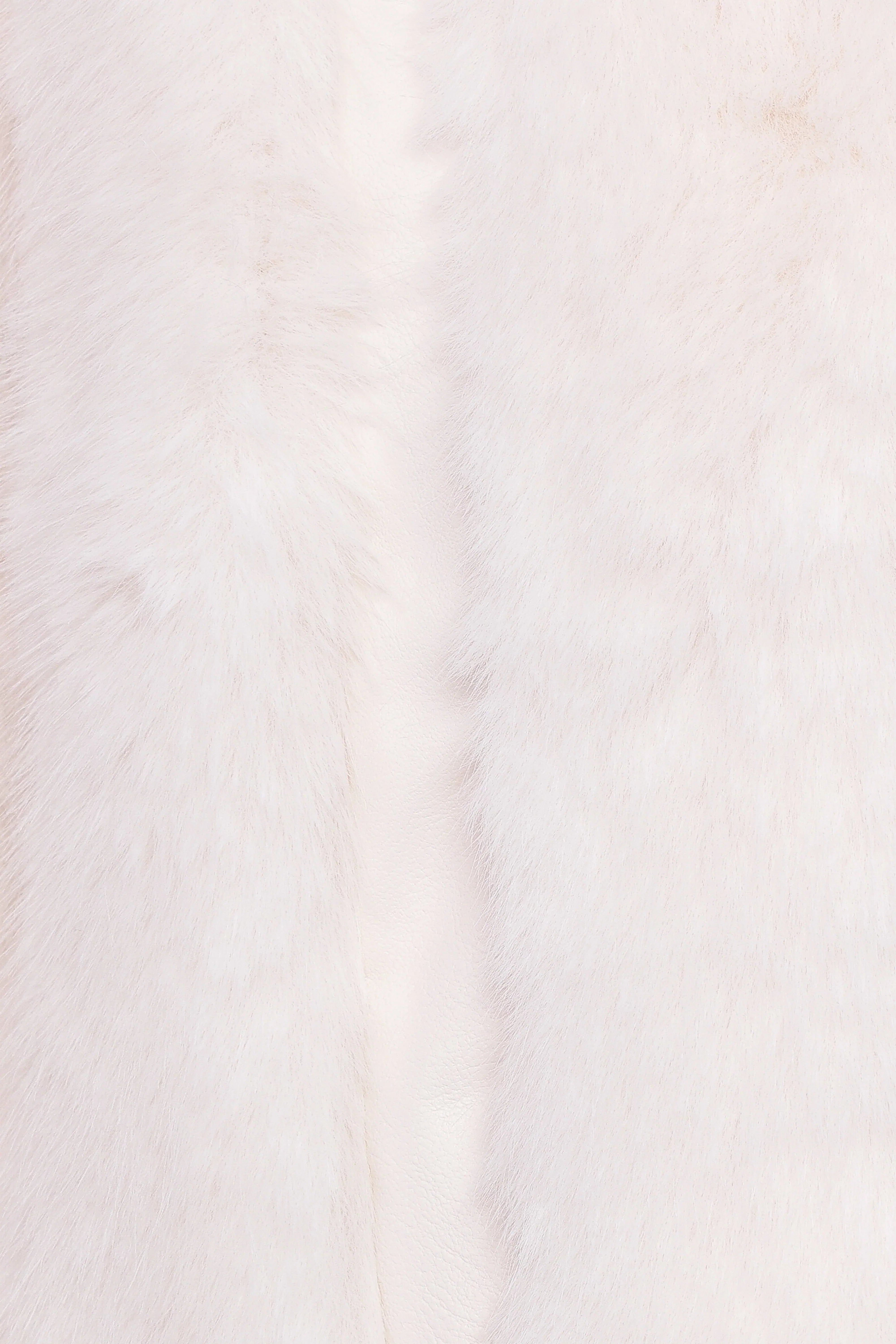 Velma Channel Faux Fur Jacket Cream