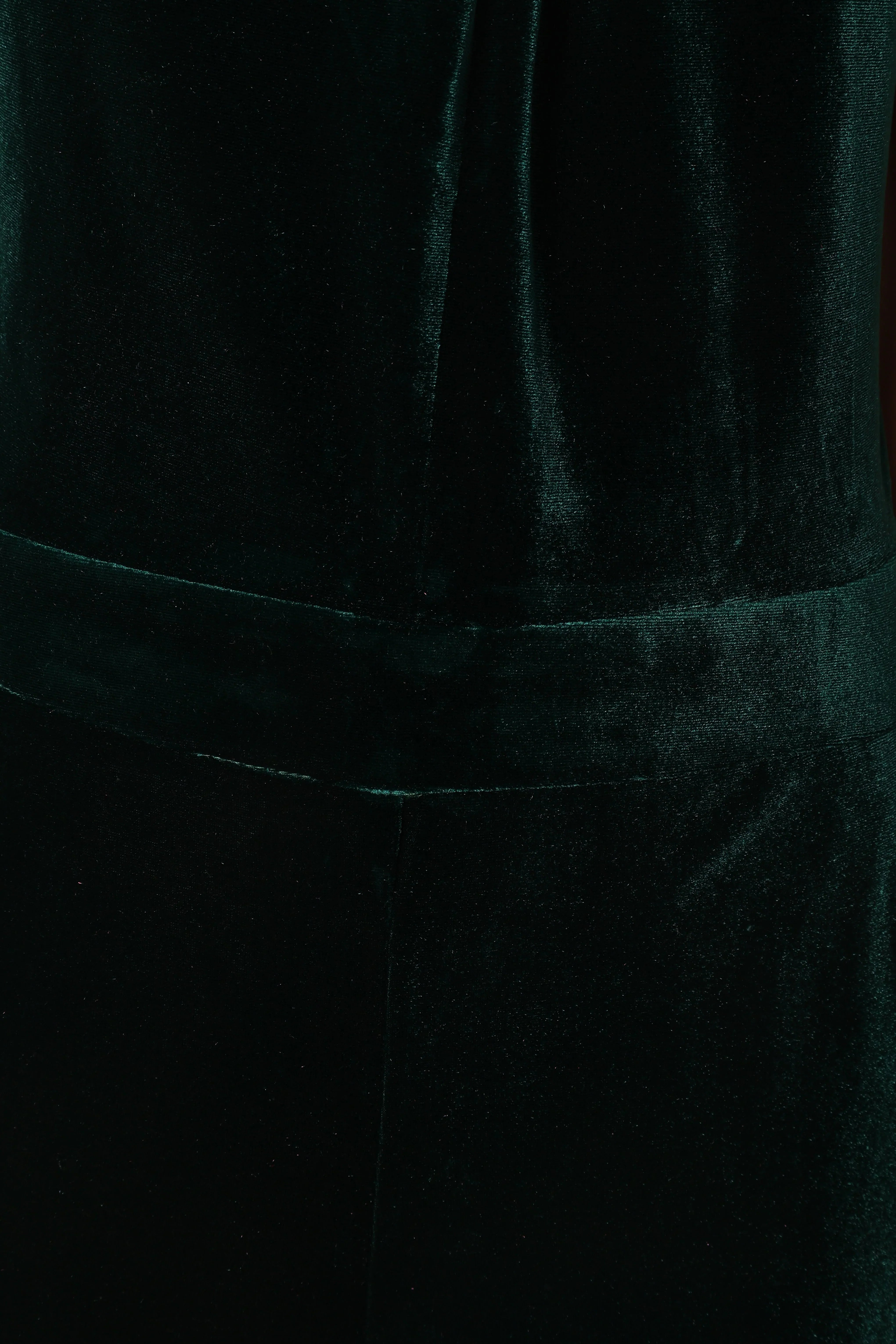 Liberty Velvet Jumpsuit Hunter Green