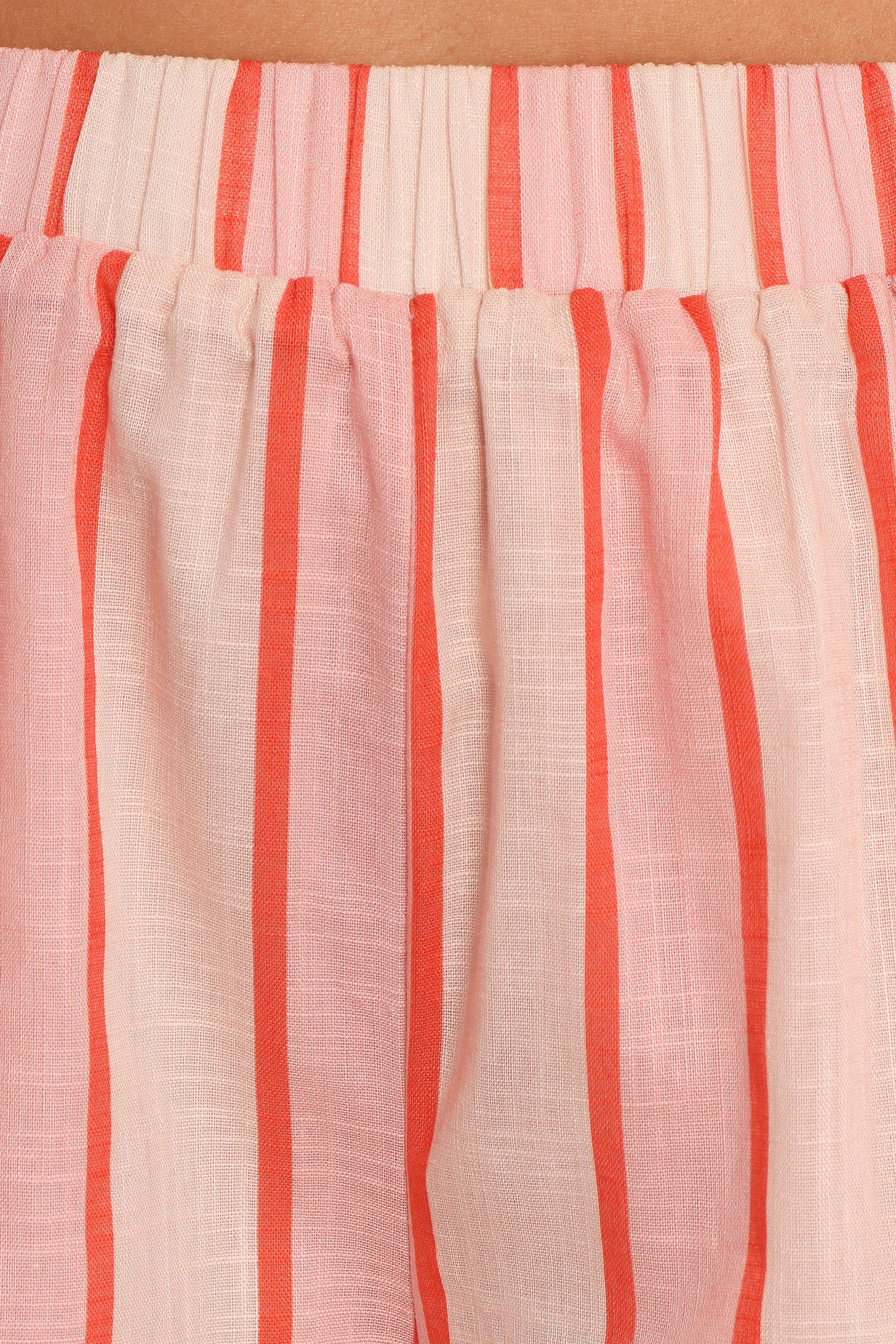 Aaliyah Shorts Pink Stripe