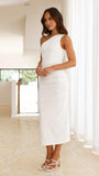 Alaina Midi Dress White