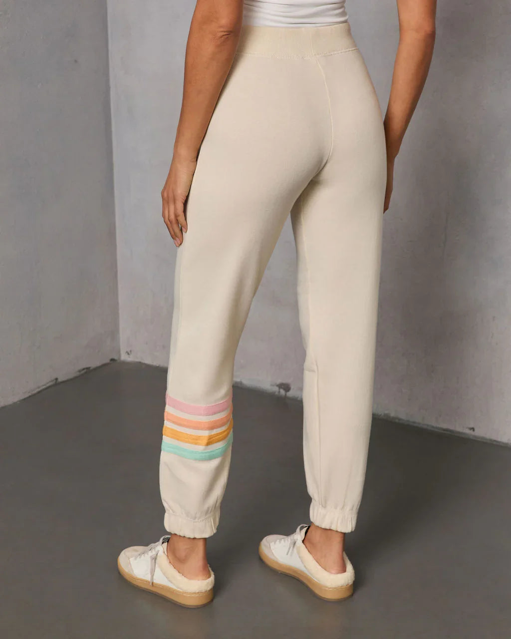 Seloria Striped Hem Sweatpants