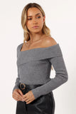 Aleena Knit Top Grey
