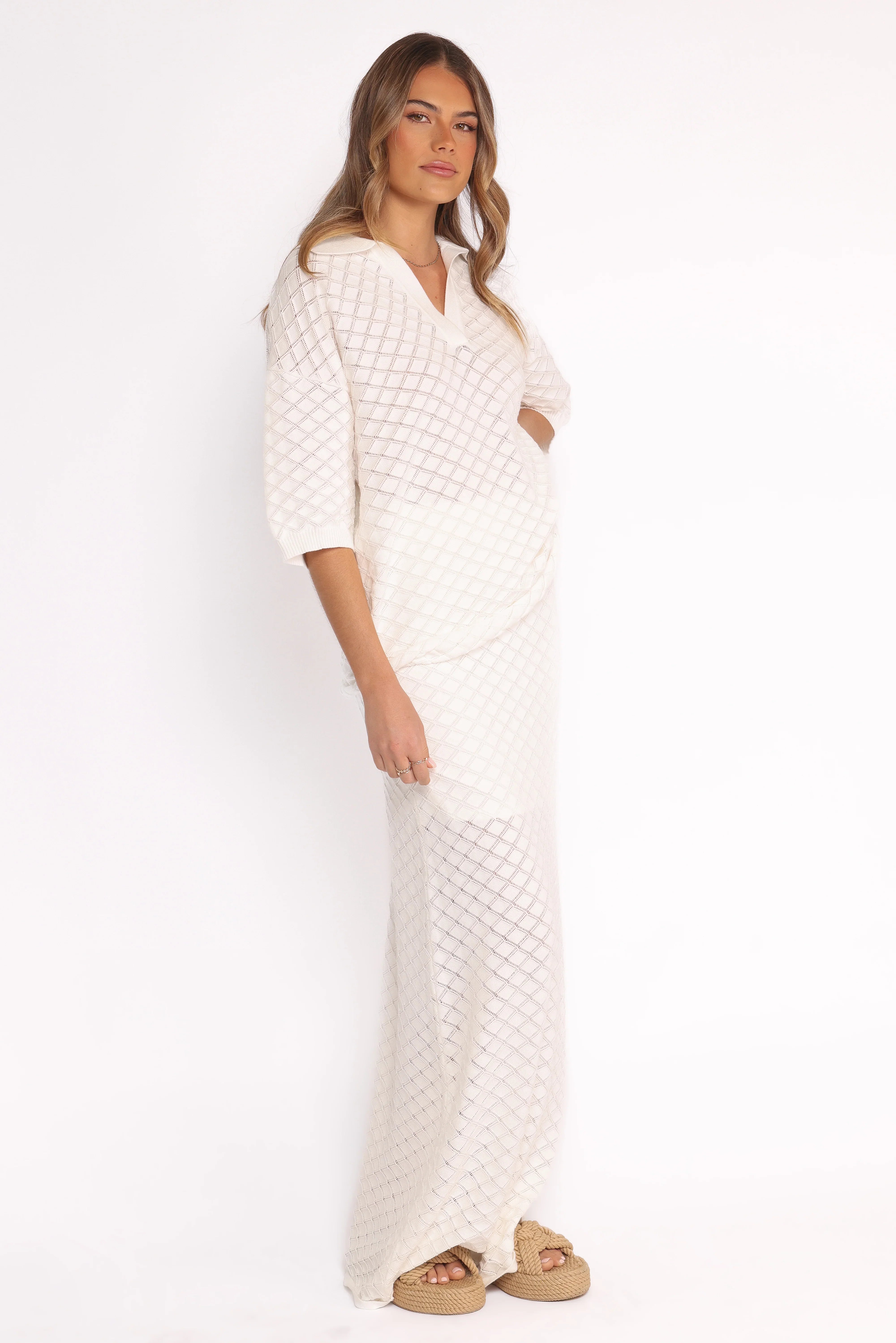 Meera Midi Skirt White