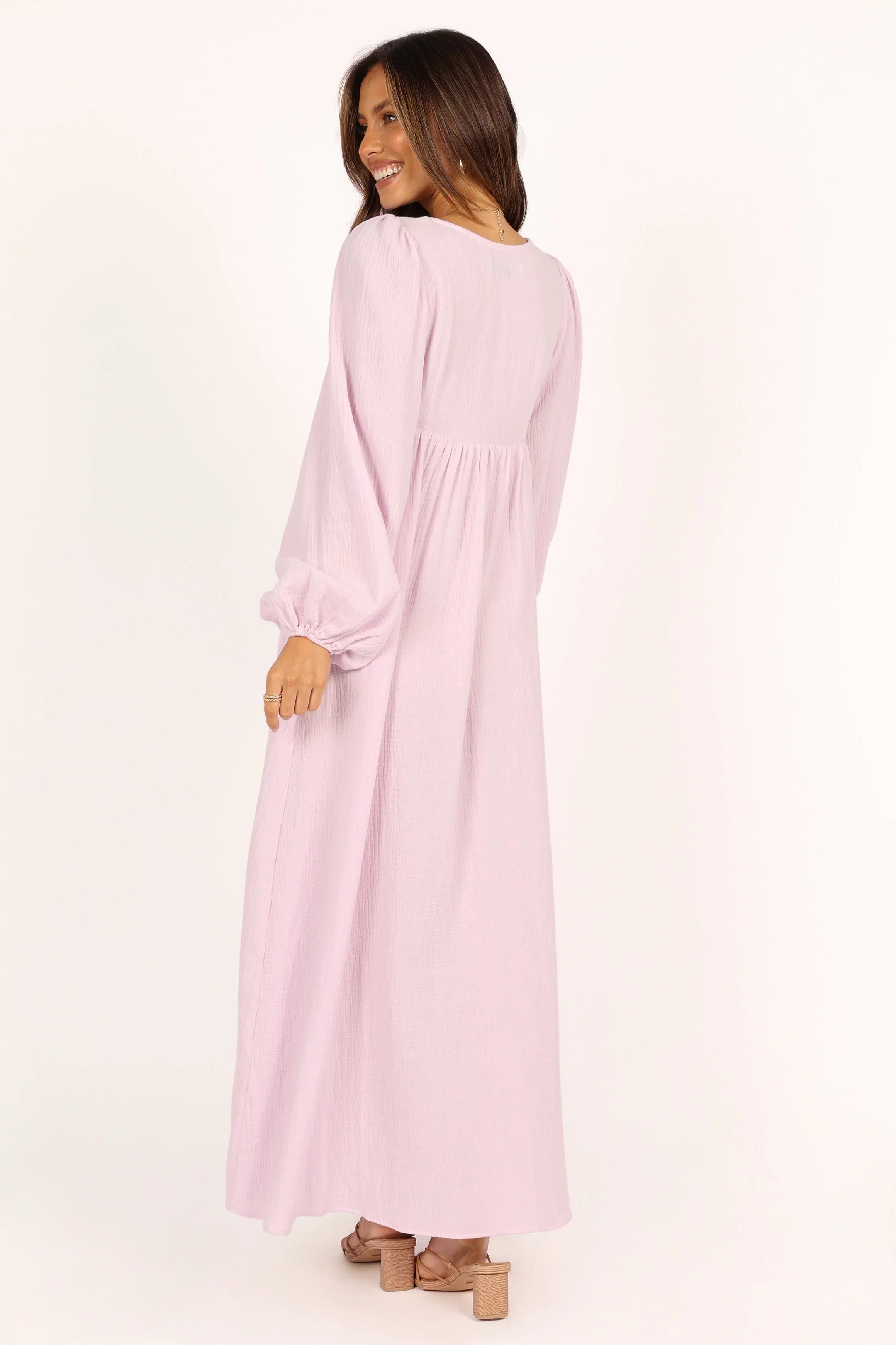 Willow Long Sleeve Maxi Dress Lilac