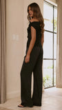 Zabella Sheer Off Shoulder Top Black