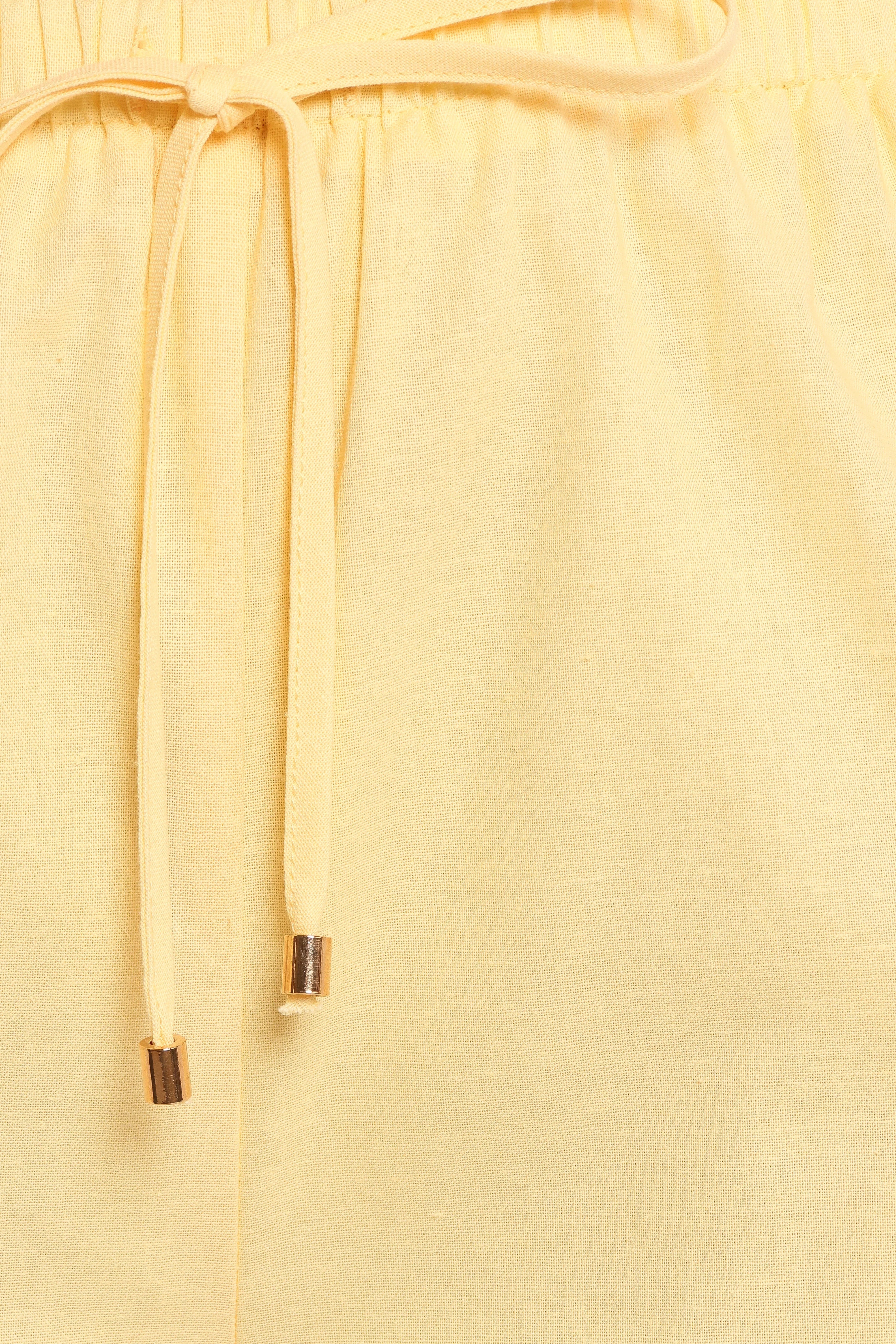 Ember Cotton Pants Butter Yellow