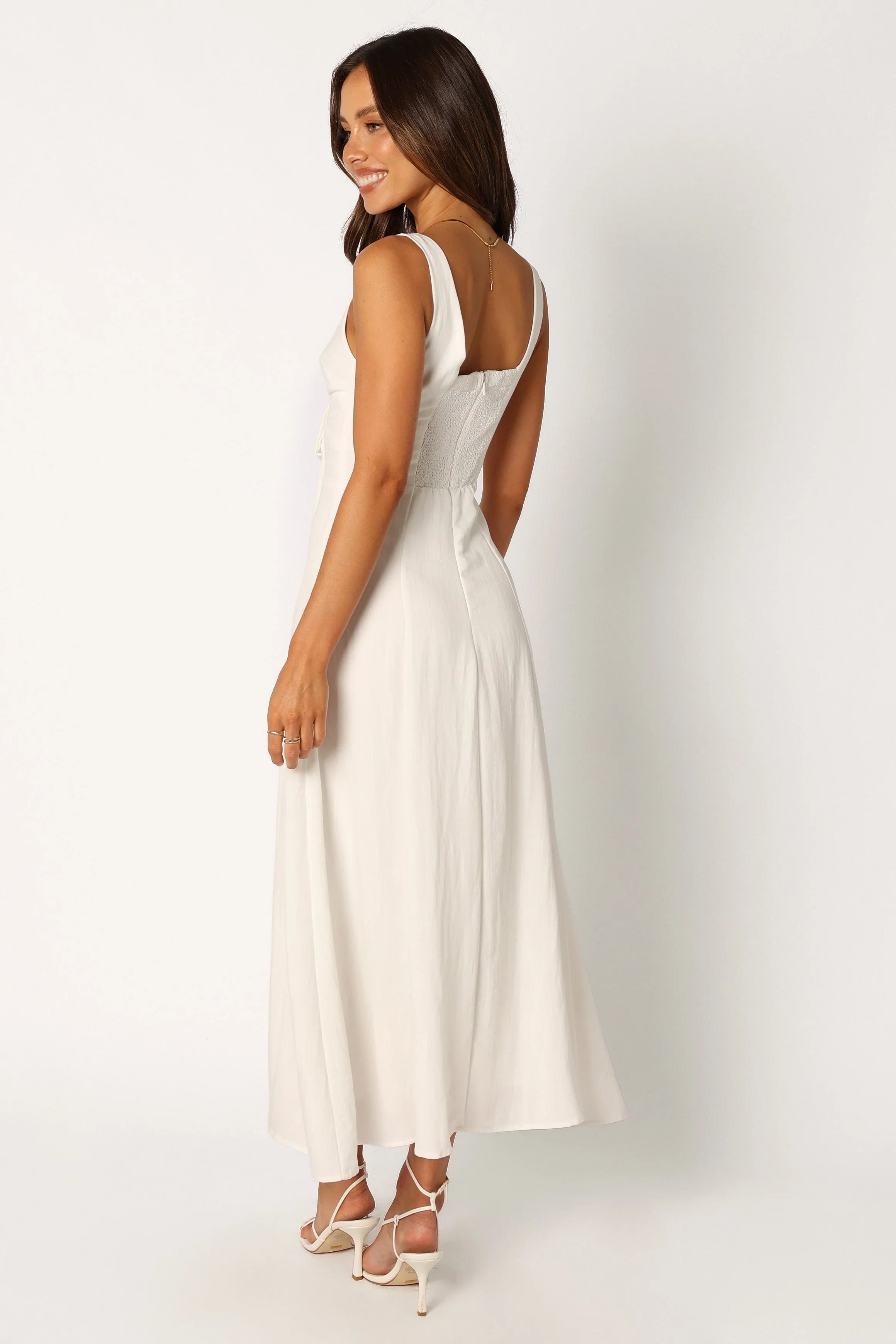 Archer Midi Dress White