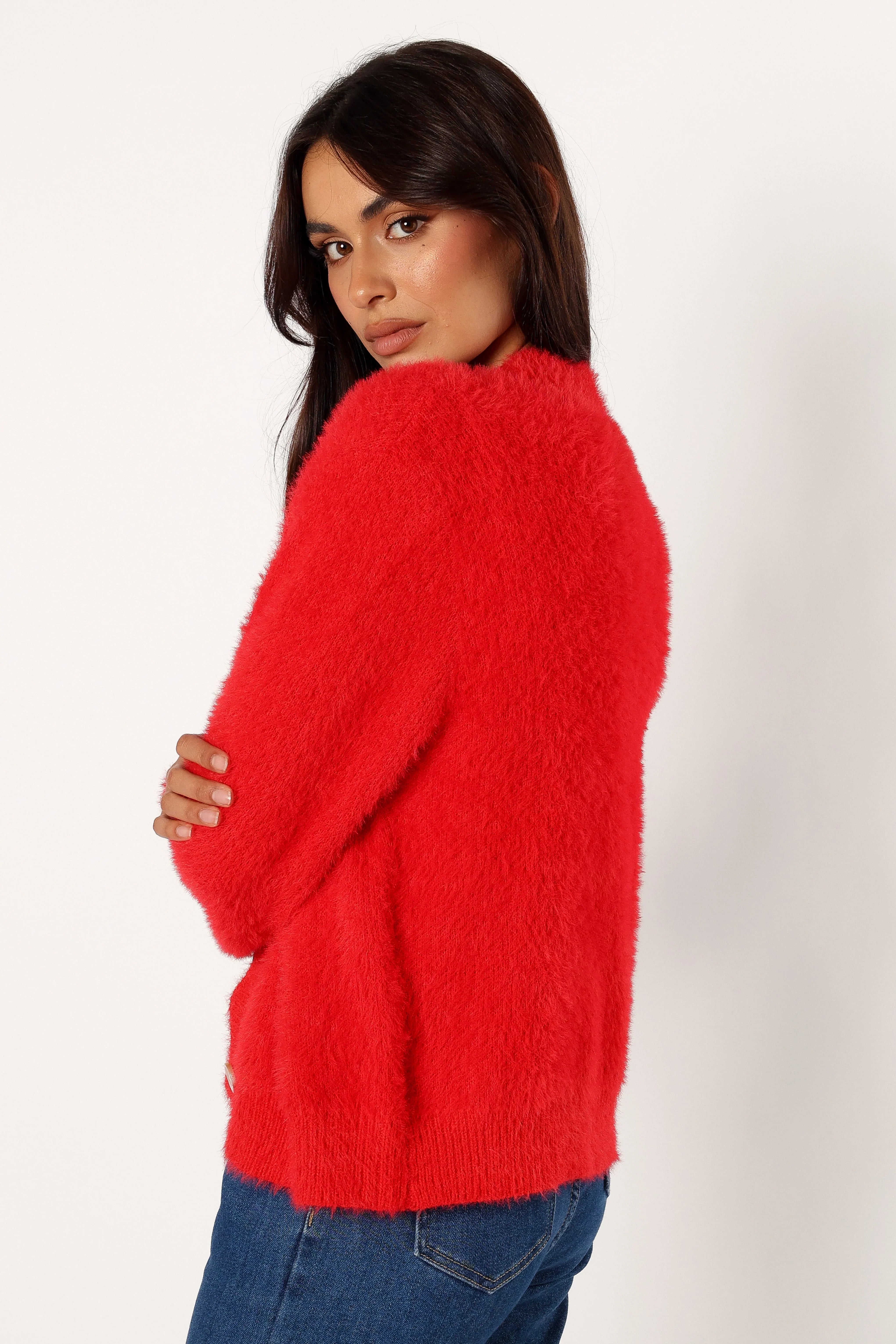 Clara Cardigan Red