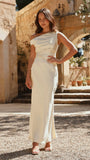 Auria Off Shoulder Maxi Dress Yellow