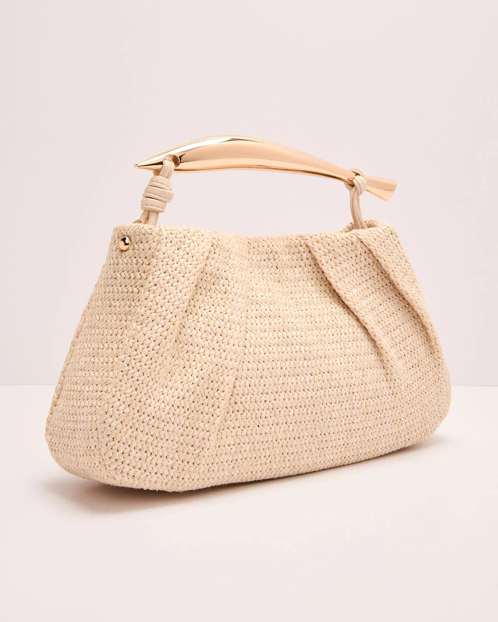 Shannon Woven Metal Handle Bag