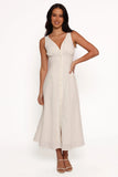 Barbara Midi Button Down Dress White