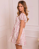 Roselle Dawn Fit And Flare Floral Mini Dress