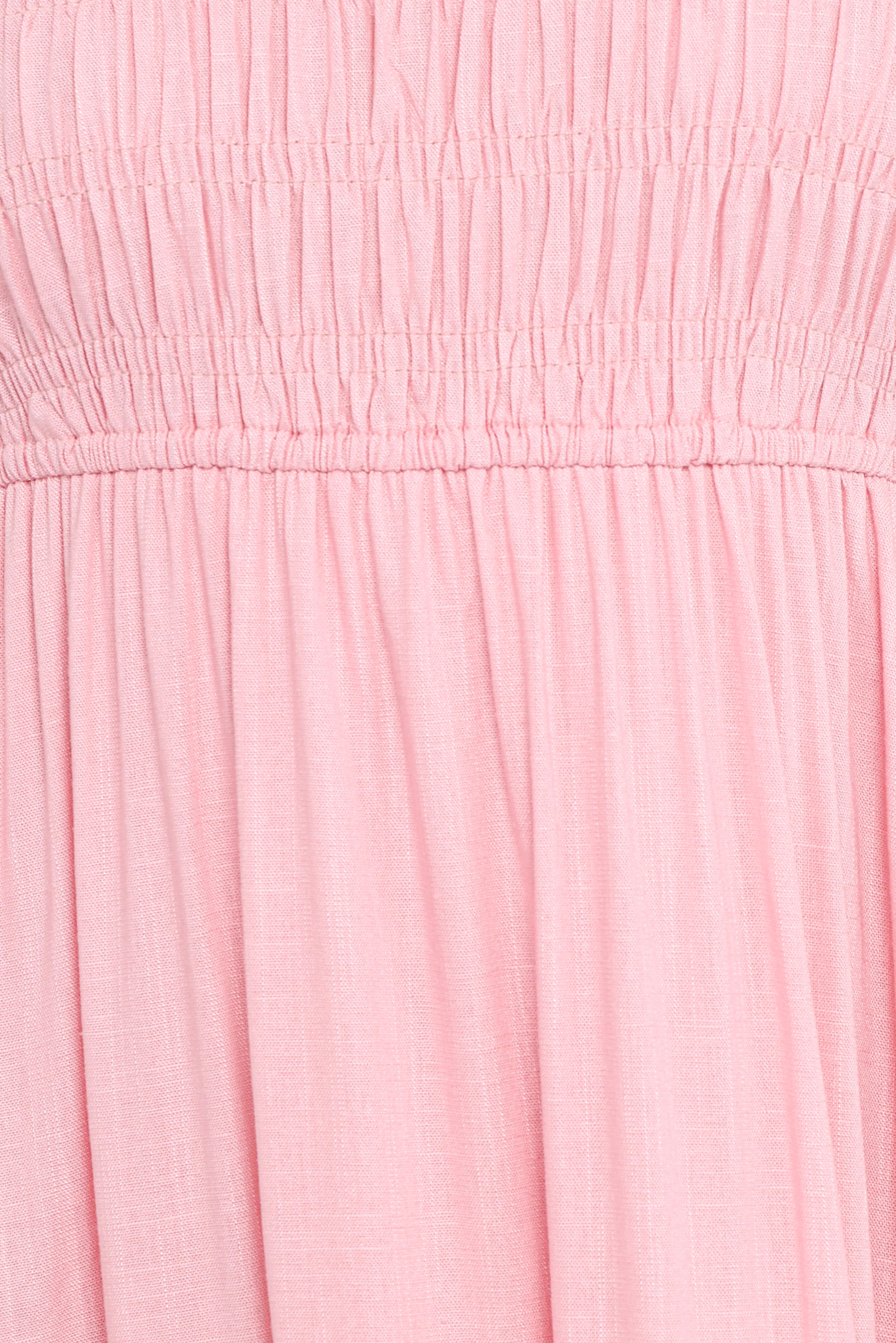 Darla Puff Sleeve Dress Pink