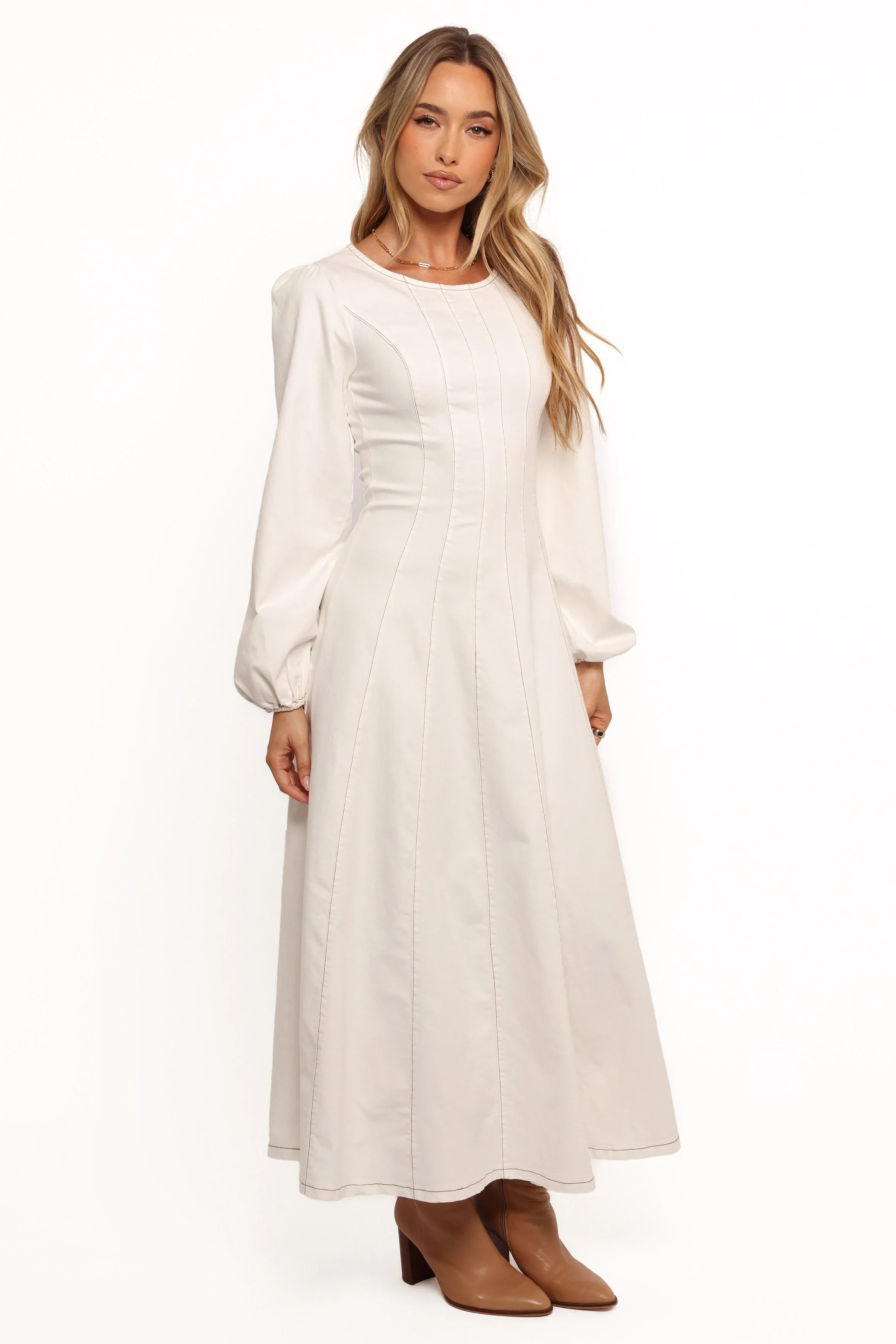 Cilla Midi Dress White