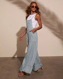 Carah Relaxed Chambray Overalls