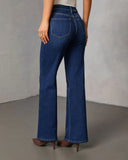Camelle Super Stretch High Rise Straight Leg Jeans