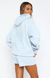 Leisure Edition Oversized Hoodie Baby Blue