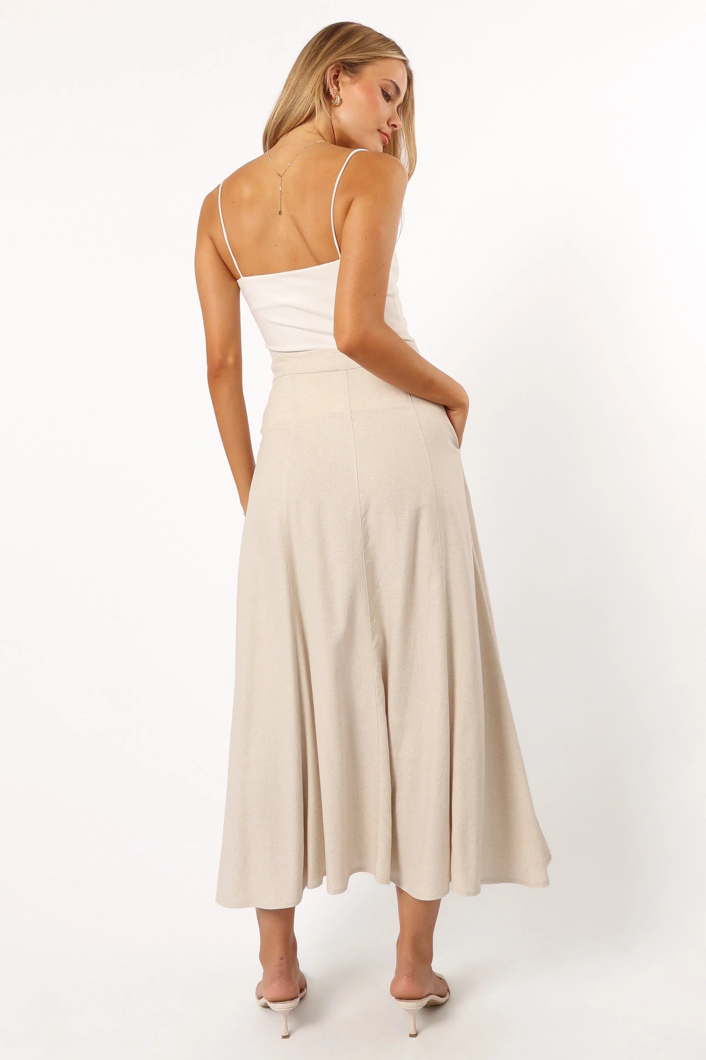 Odetta Maxi Skirt Oatmeal