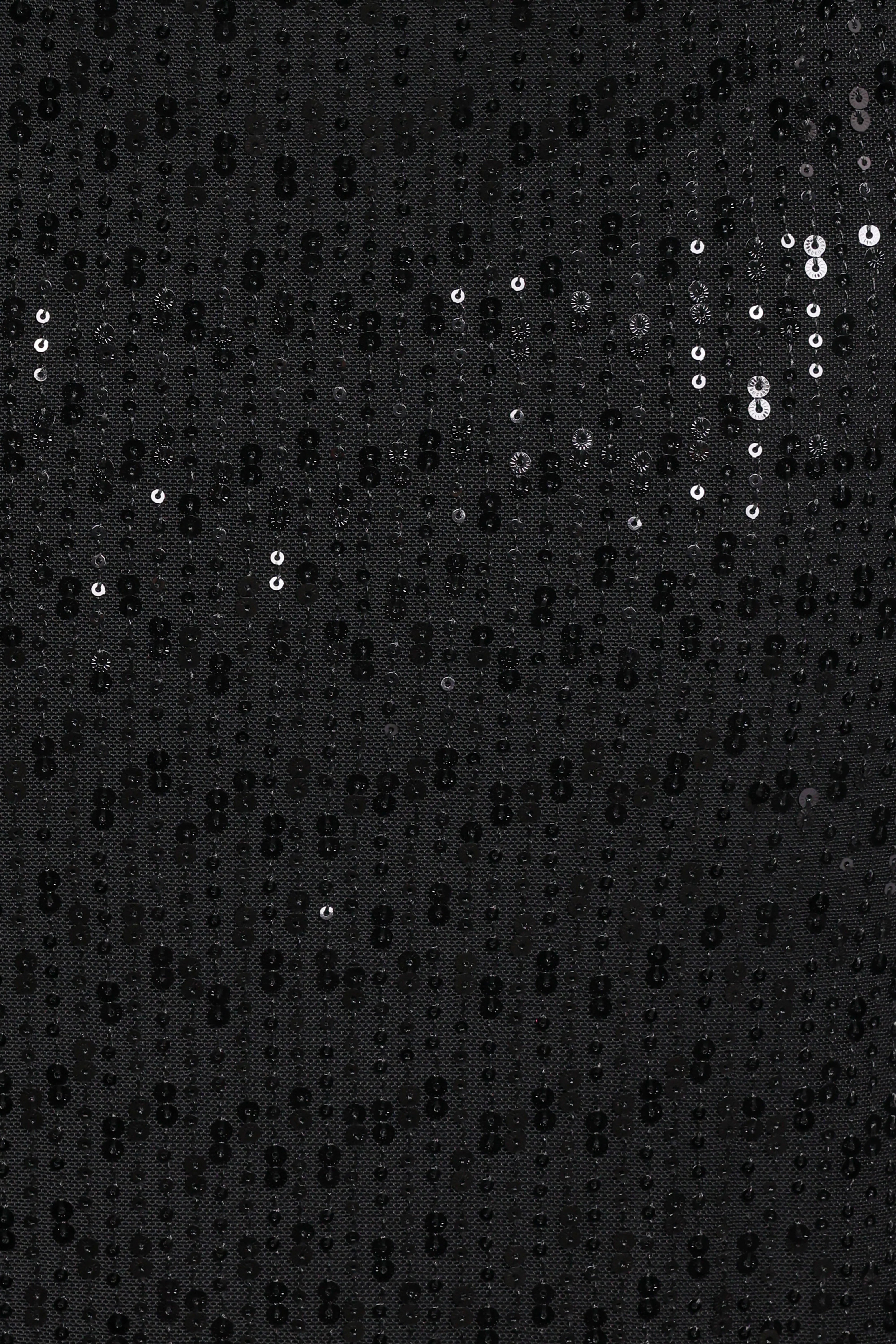 Agnes Strapless Sequin Maxi Dress Black